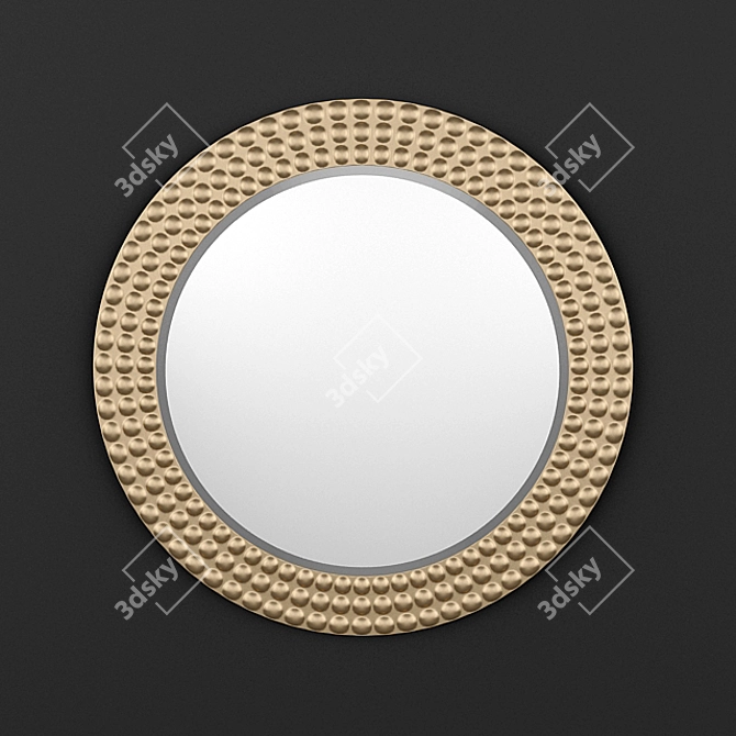 Stunning Circle Mirror Wall 3D model image 1