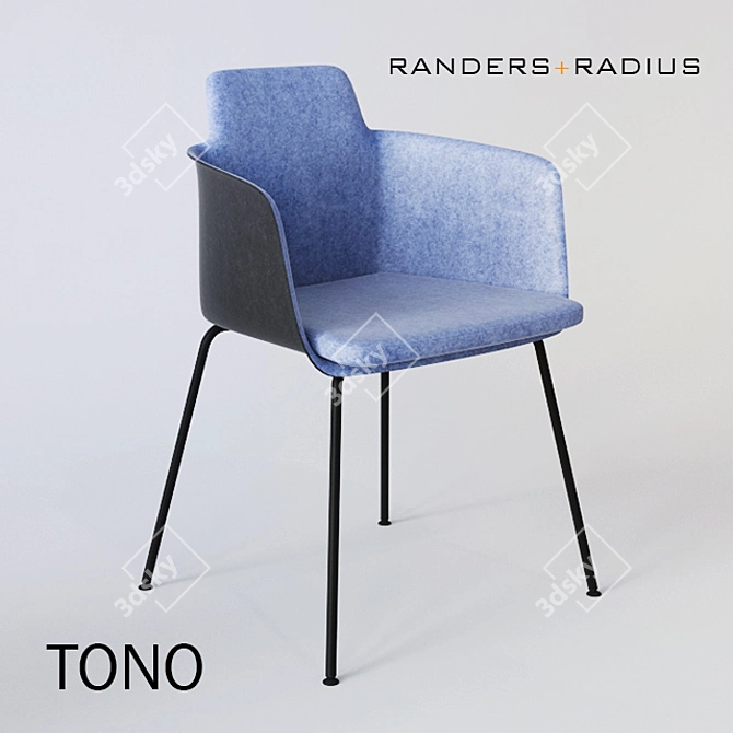 Randers+Radius Tono Chair 3D model image 1