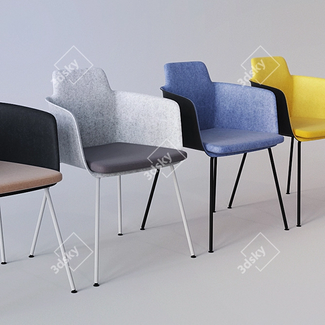 Randers+Radius Tono Chair 3D model image 2