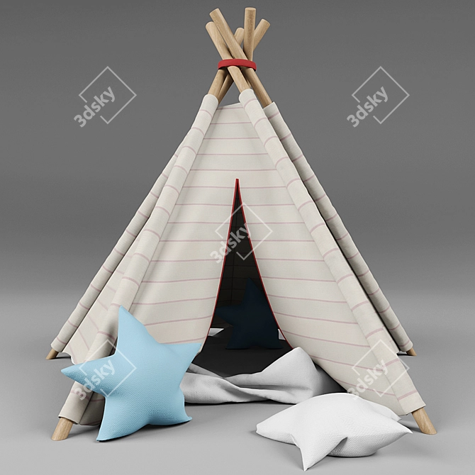 Adventure Awaits: Wigwam Kids' Lodge 3D model image 1