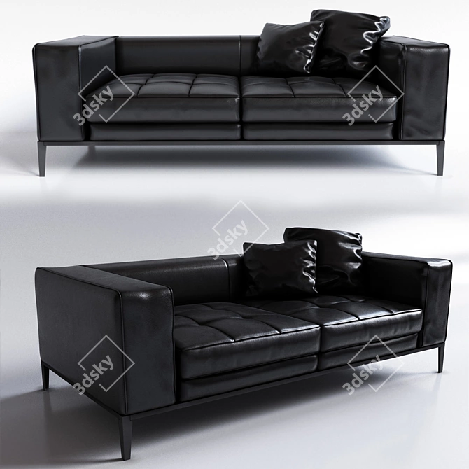 Comfort+ Style: B&B Sofa 3D model image 1