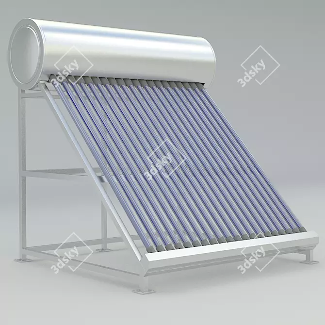 SolarTank: Efficient Sun-Powered Water Heating 3D model image 1