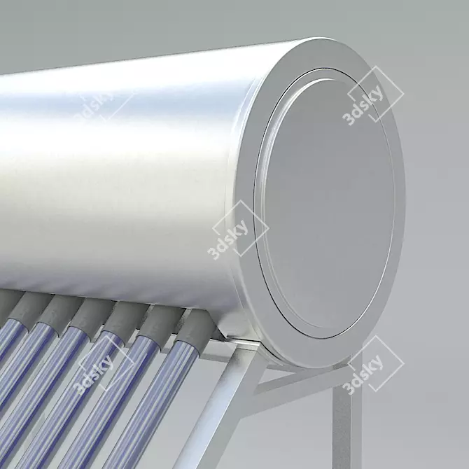 SolarTank: Efficient Sun-Powered Water Heating 3D model image 3