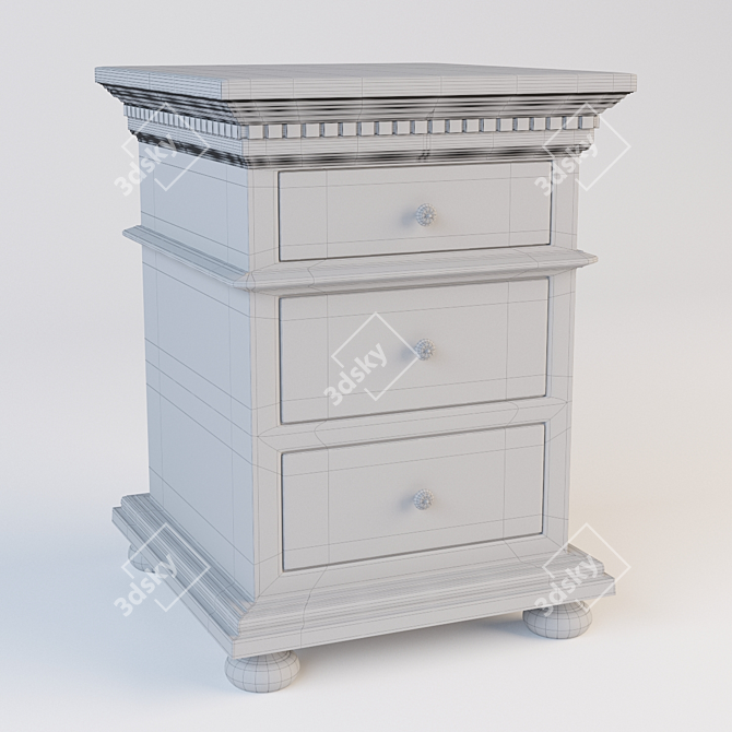 Elegant St. James Vintage Tumba 3D model image 3