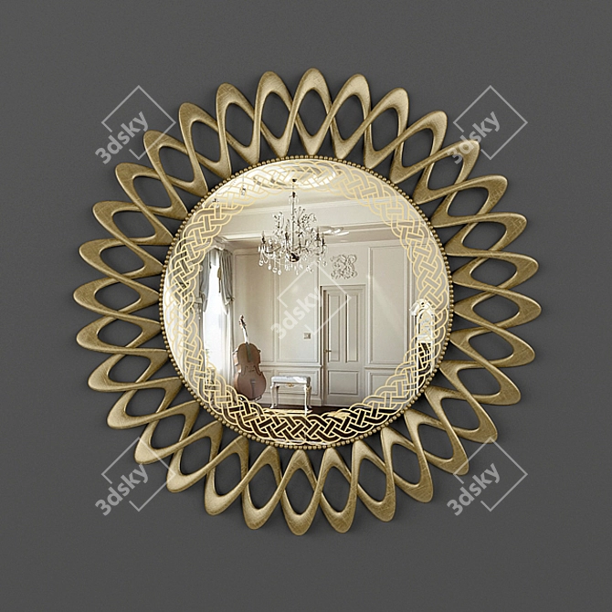 Title: Reflective Wall Décor 3D model image 1