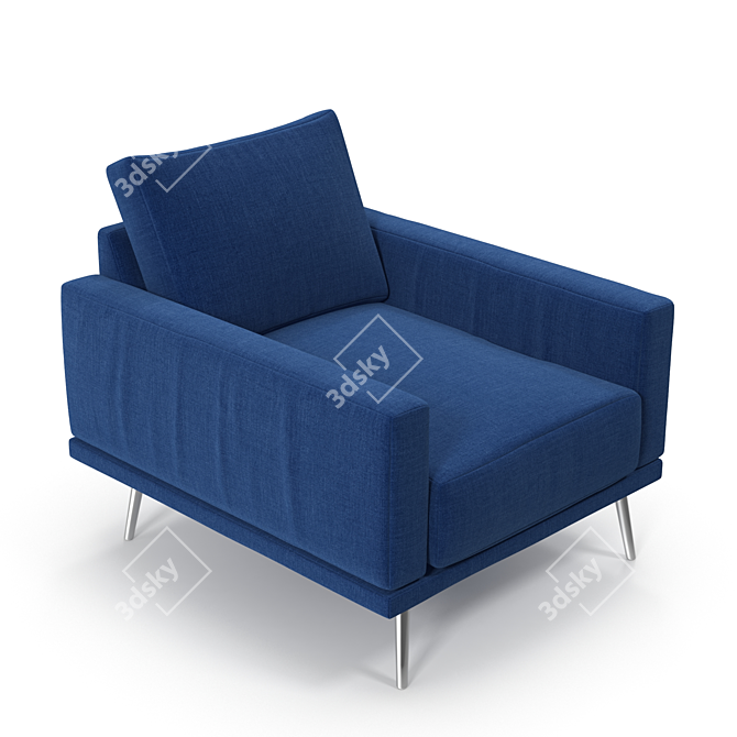 Elegant BoConcept Carlton Chair 3D model image 1