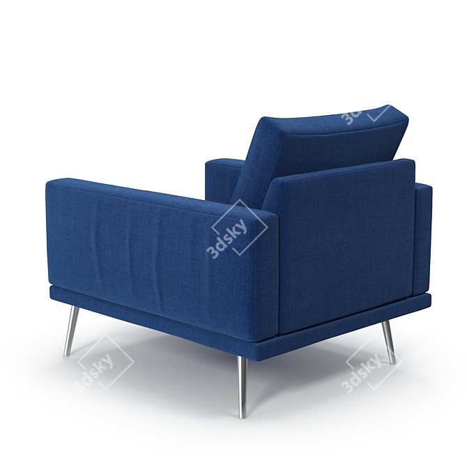 Elegant BoConcept Carlton Chair 3D model image 2