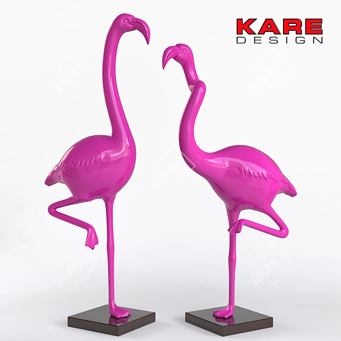 KARE Sculpted Flamingo Decor 3D model image 1