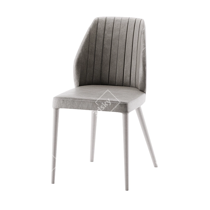 Zamagna Sedia Luxe Leather Chair 3D model image 1