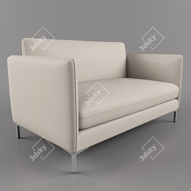 Modern Flatiron Sofa: Contemporary Design for Stylish Living 3D model image 1