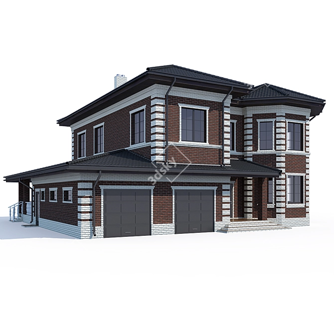Country House Project 3D model image 1