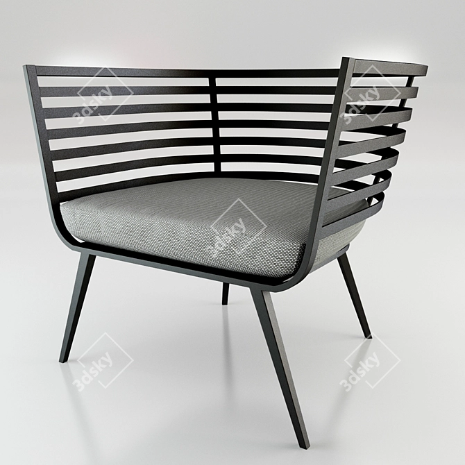 Glamorous Vista Lounger: Unmatched Comfort & Style 3D model image 1