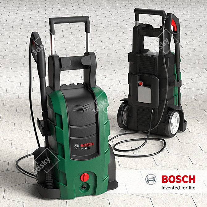 Powerful Bosch AQT 42-13 Pressure Washer 3D model image 1