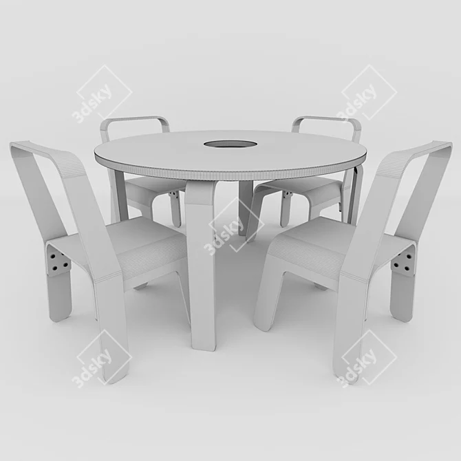 Creative Kids' Desk 3D model image 2