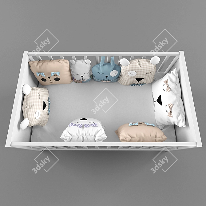 Ikea Sundvik Baby Bed - Stylish and Functional 3D model image 3