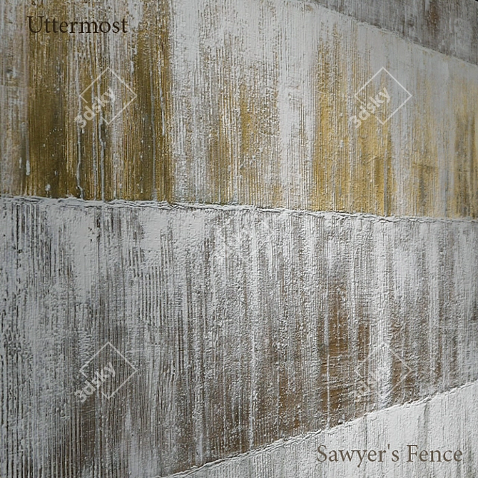 Rustic Elegance: Uttermost Sawyer's Fence 3D model image 3