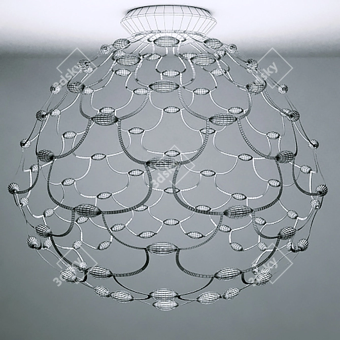 LAMOI LED Ceiling Light: Elegant and Efficient 3D model image 3