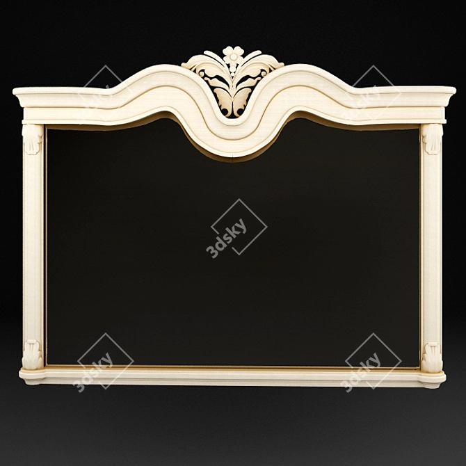 Classic Vanity Mirror - 1550x1130x115 3D model image 1