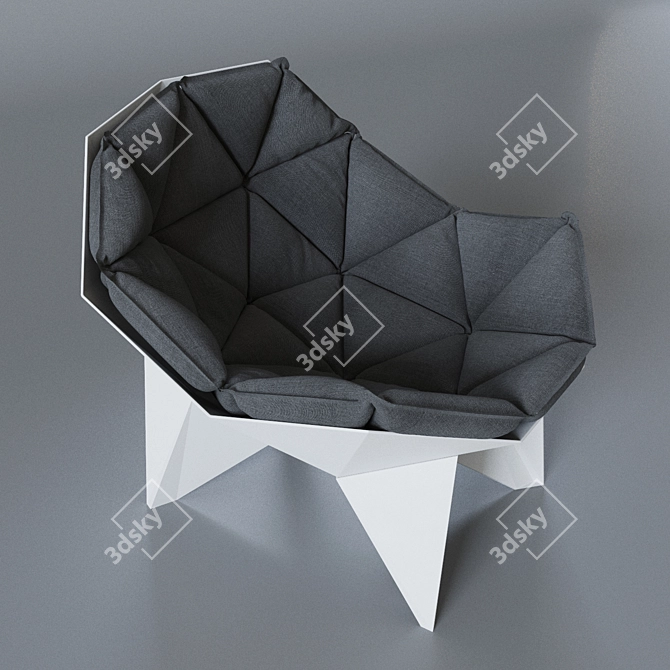 Q1 Chair: Sleek and Stylish Design 3D model image 2