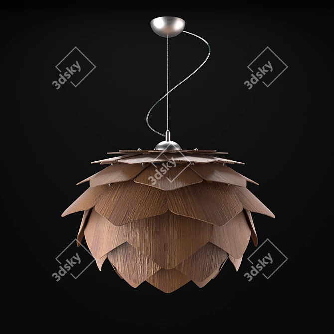 Lotus Pendant Lamp: Unique Design 3D model image 1