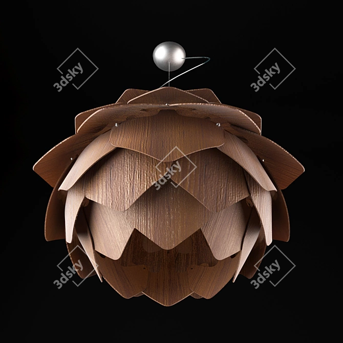 Lotus Pendant Lamp: Unique Design 3D model image 3