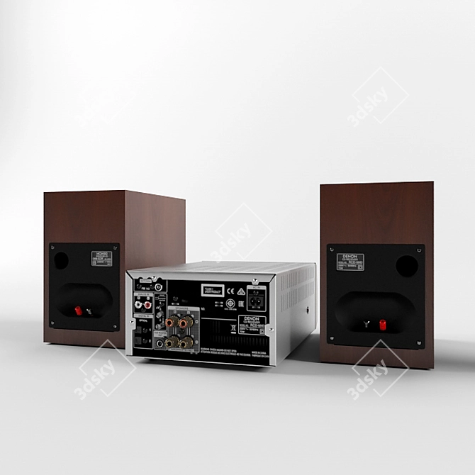 Denon D-M40 Micro Hi-Fi System 3D model image 2