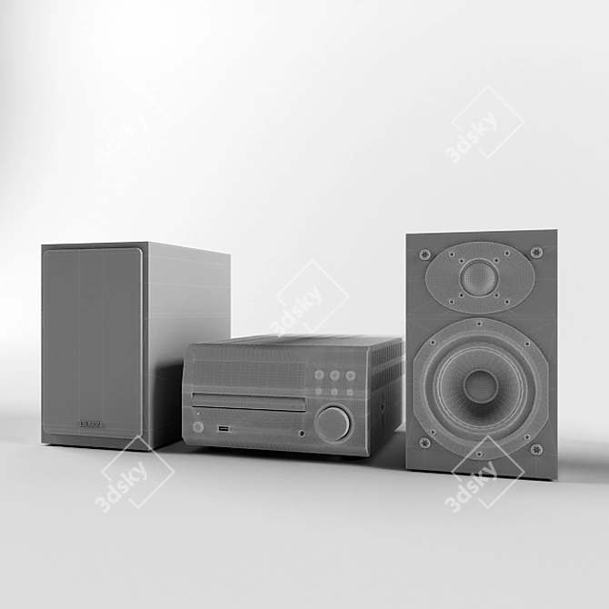 Denon D-M40 Micro Hi-Fi System 3D model image 3