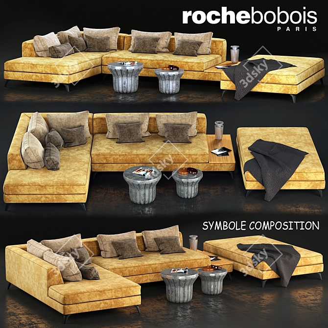 Modern Design Roche Bobois Sofa 3D model image 1