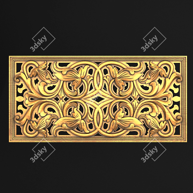 Chic CNC Radiator Grille 3D model image 1