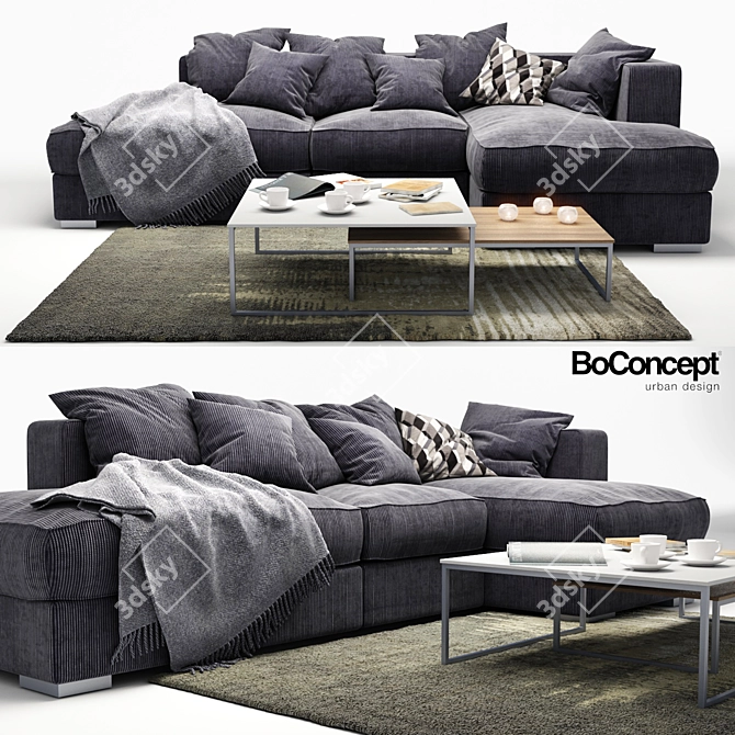 BoConcept Cenova: Versatile Sofa Set 3D model image 1