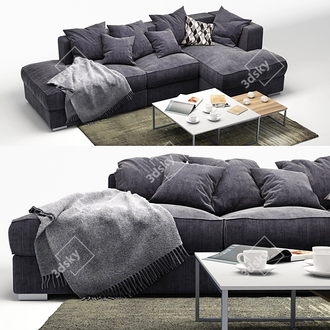 BoConcept Cenova: Versatile Sofa Set 3D model image 2