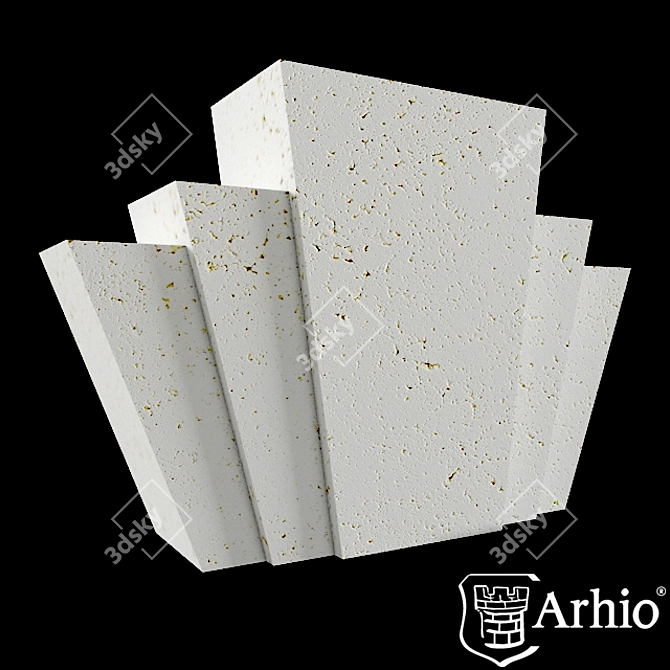 Title: Arhio® AZ30-3 Keystone: Unmatched Architectural Stone 3D model image 1