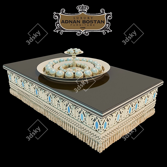 Oriental Style Adnan Bostan Table 3D model image 1