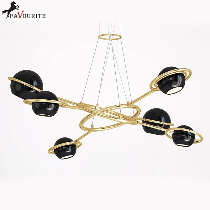 Favorite Pallino Pendant Chandelier 3D model image 1