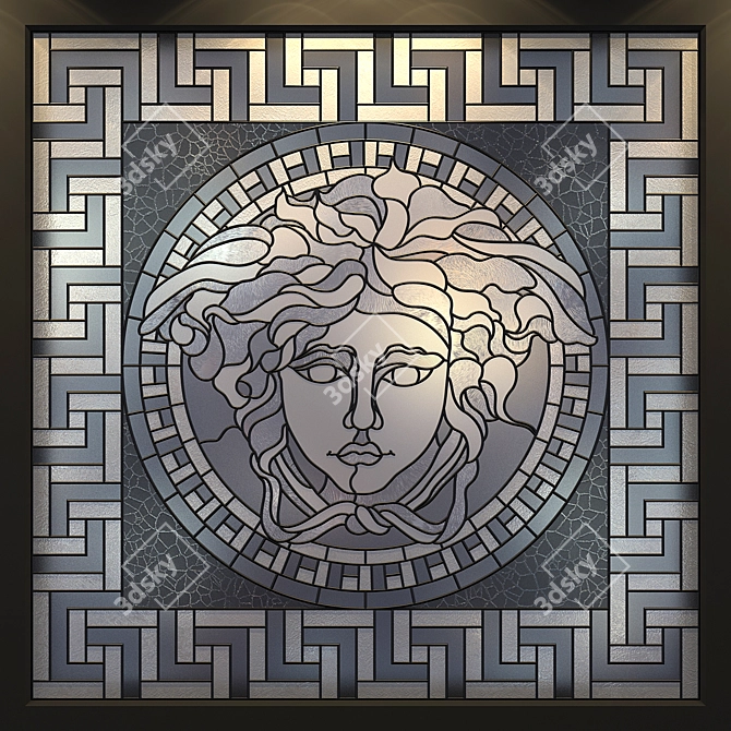 Luxury Versace Stained Glass 3D model image 1