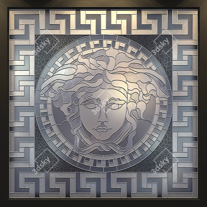 Luxury Versace Stained Glass 3D model image 2