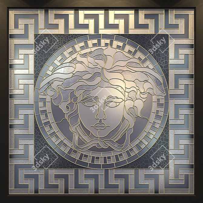 Luxury Versace Stained Glass 3D model image 3