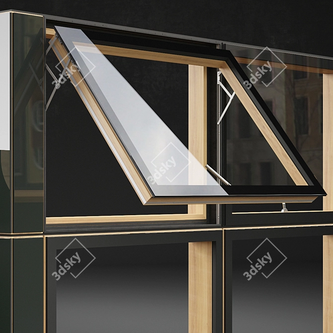 Austrian Window Set: Authentic & Versatile 3D model image 2