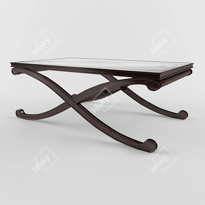 Elegant Wellington Coffee Table 3D model image 1