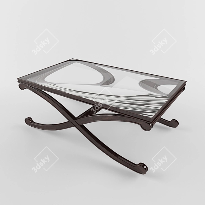 Elegant Wellington Coffee Table 3D model image 2