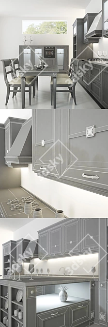 Title: Yavid Beatrice Kitchen: Modern Elegance 3D model image 3