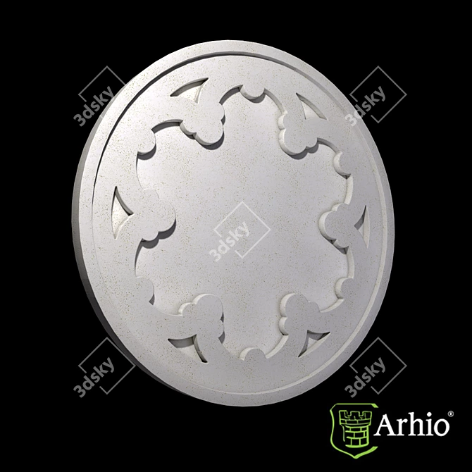 ARZ113-1 Rosette: Unique Architectural Element by Arhio 3D model image 1