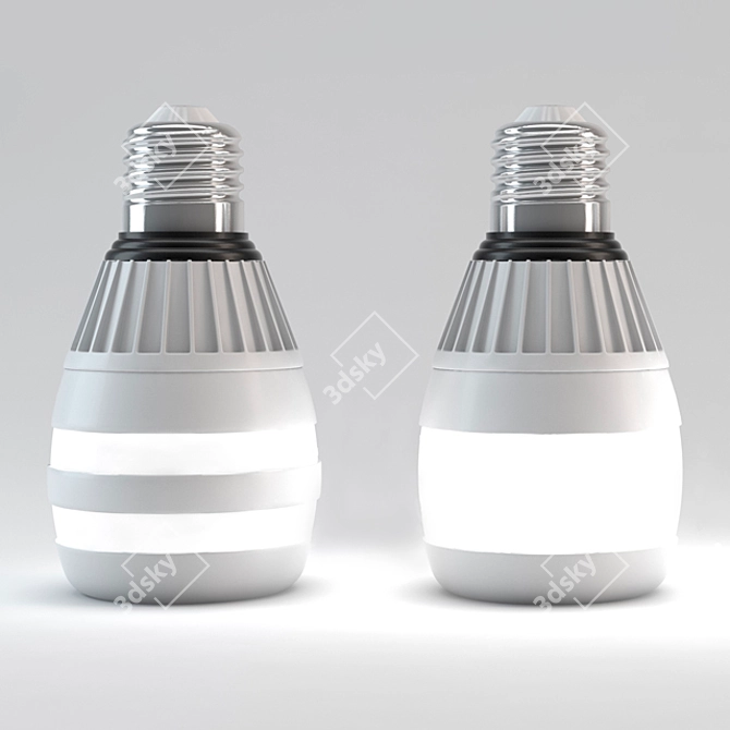 ChargeBeam LED Bulb 3D model image 3