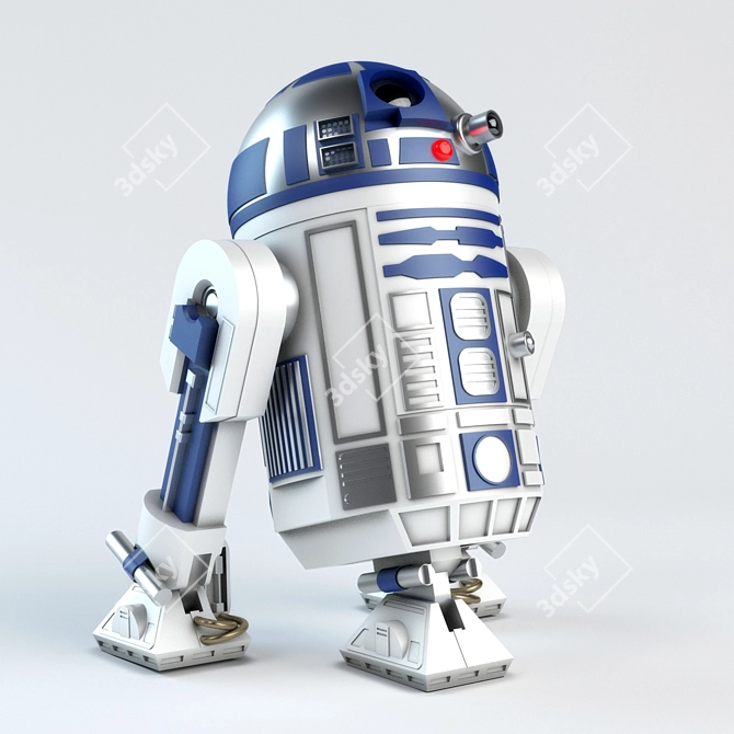 Astro-mech Companion: R2-D2 (Star Wars) 3D model image 1