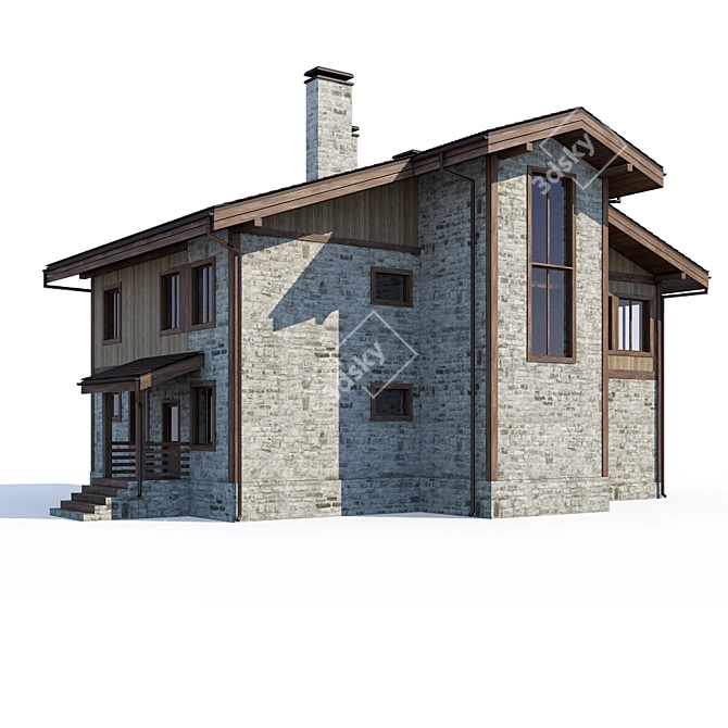 Modern Home 19 3D model image 2