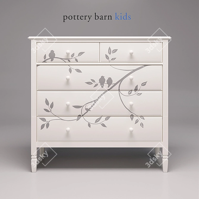 Madeline Dresser: Elegant and Functional Kids Furniture 3D model image 1