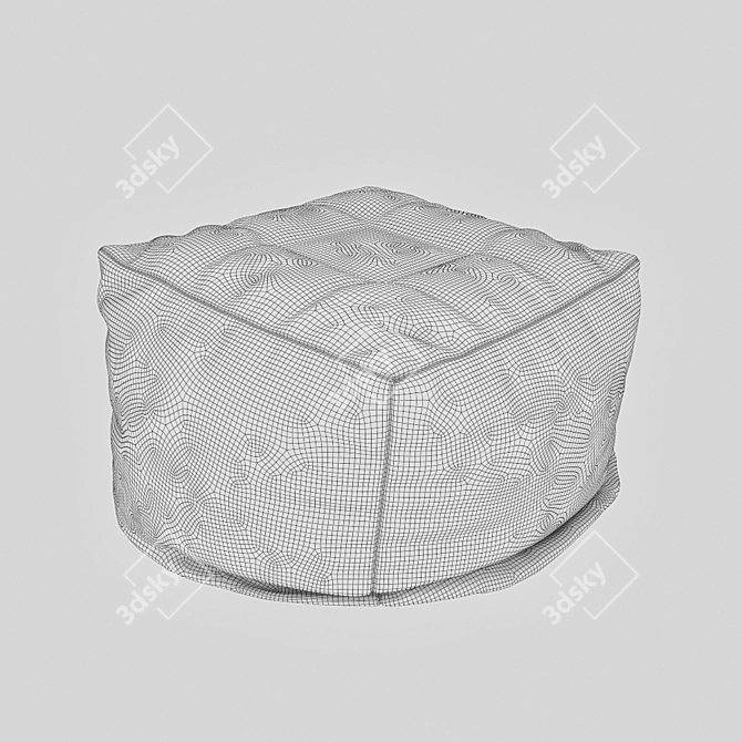 Designer-inspired Pouf - Classic & Stylish 3D model image 2