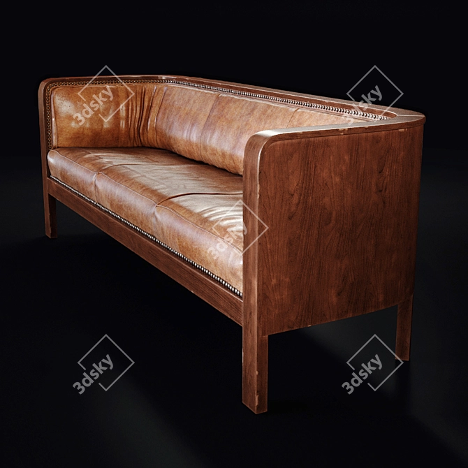Vintage Jacob Kjaer Sofa 3D model image 1