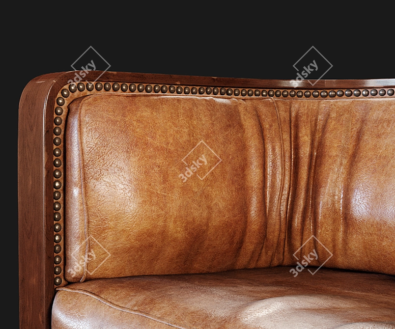 Vintage Jacob Kjaer Sofa 3D model image 3