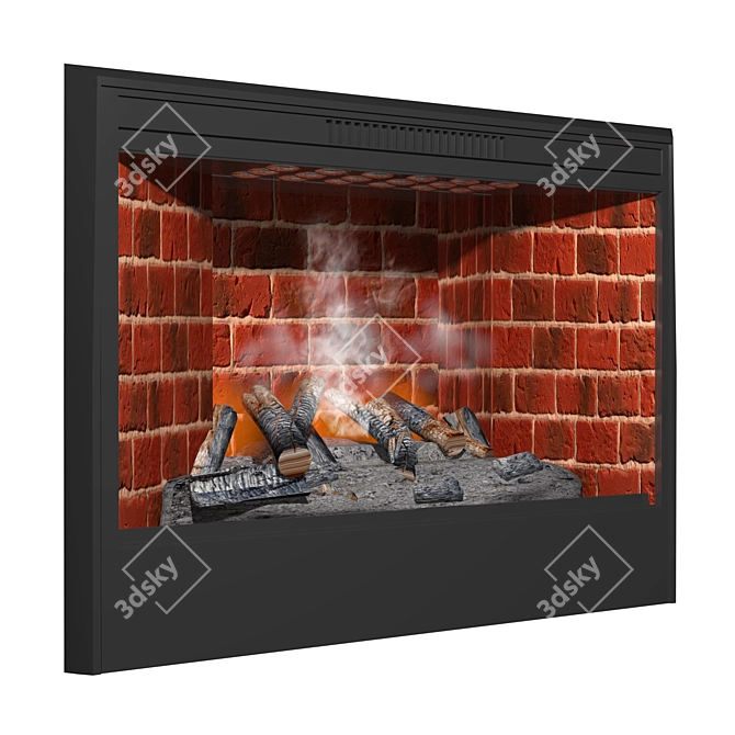 RealFlame 3D Electric Fireplace 3D model image 1